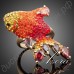 Кольцо Carp Ring for Valentine's Day 18K Real Gold Plated Multicolour SWA ELEMENTS Austrian Crystal Red
